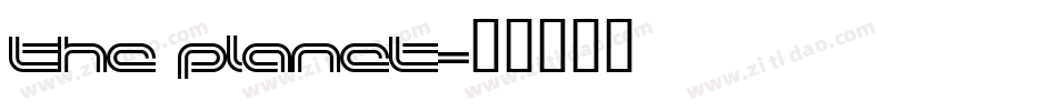THE PLANET字体转换